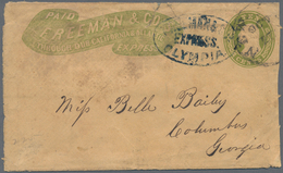 Vereinigte Staaten Von Amerika - Ganzsachen: 1853/55: Freeman & Co. Paid Through Our California & At - Sonstige & Ohne Zuordnung