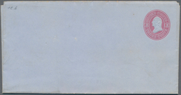 Vereinigte Staaten Von Amerika - Ganzsachen: 1861: 3c Pink On Blue Letter Sheet (Scott U36), Mint Le - Other & Unclassified
