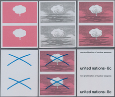 Vereinte Nationen - New York: 1972, Non-proliferation Of Nuclear Weapons 8c. In Six Different Imperf - Sonstige & Ohne Zuordnung