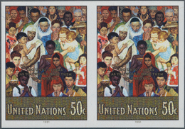 Vereinte Nationen - New York: 1991, Definitive Issue 50c. ‚The Golden Rule By Norman Rockwell‘ IMPER - Altri & Non Classificati