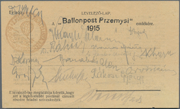 Ballonpost: 1925, Balloon Mail Przemysl, Two Commemorative Cards (on Occassion Of The 10th Anniversa - Fesselballons