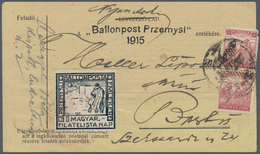 Ballonpost: 1925, Balloon Mail Przemysl, Two Commemorative Cards (on Occassion Of The 10th Anniversa - Fesselballons