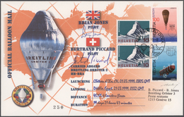 Ballonpost: 1999, ORBITER 3 / WELTRUND BALLON REKORDFLUG (45.755km In 19 Tagen): Farbenfroher Traumb - Montgolfières