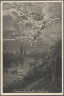 Flugpost Deutschland: 1912, 19. Okt., Süddeutscher Flug Ulm, Dekorative Fotokarte Nach München - Poste Aérienne & Zeppelin