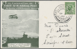Flugpost Europa: 1911, England / 1. U.K. Aerial Post London/Windsor 9.9 (SST.2) Auf Flugerstpostkart - Sonstige - Europa