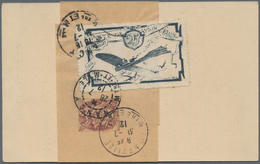 Flugpost Europa: 1912, France: Poste Par Avion Nancy, 25 C Semi-official Airmail Stamp Used For The - Andere-Europa