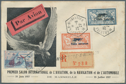 Flugpost Europa: 1927, MARSEILLE / Intern. Flug- U. Navigationsausstellung: Illustr. R-Sonderkuvert - Autres - Europe