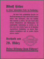 Zeppelinpost Deutschland: 1936, LZ 129 DEUTSCHLANDFAHRT-Besonderheiten: 5 Verschiedene Propagandazet - Luft- Und Zeppelinpost