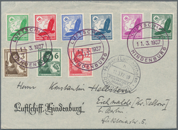 Zeppelinpost Deutschland: 1937, UDET-FAHRT: Hindenburg Luftschiffkuvert Mit Seltenem Inhalt LS-Brief - Luchtpost & Zeppelin