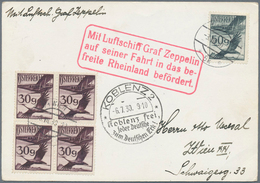 Zeppelinpost Europa: 1930: ÖSTERREICH / Fahrt In Das Befreite Rheinland: Tadellose Abwurfkarte Koble - Sonstige - Europa