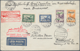 Zeppelinpost Europa: 1931, UNGARN, Zuleitungspost Von Ungarn Mit Zeppelinserie Mi. 478/78, Etc., Ges - Sonstige - Europa