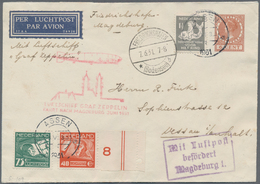 Zeppelinpost Europa: 1931, Trip To Magdeburg, Dutch Mail, Cover From "ASSEN 3.VI.31" Via "FRIEDRICHS - Europe (Other)