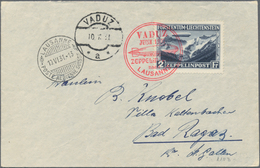 Zeppelinpost Europa: 1931. Liechtenstein Cover Flown On The Graf Zeppelin LZ127 Airships Vaduz-Lausa - Sonstige - Europa