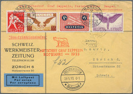 Zeppelinpost Europa: 1933, Italienfahrt, Abwurf Neapel, Brief Ab Romanshorn 28.5. Mit U.a. 1 Fr. Flu - Andere-Europa