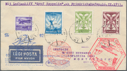 Zeppelinpost Europa: 1933, Ungarn, 7. Südamerikafahrt, Luxus-Vertragsstaatenbrief M. Anschlußflug Be - Sonstige - Europa