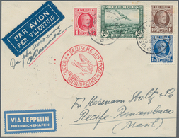 Zeppelinpost Europa: 1935, BELGIEN/1. SAF 1935, Beeindruckender Brief ("c") Mit 4-Farben-Frankatur V - Sonstige - Europa