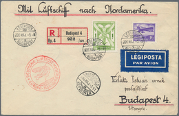 Zeppelinpost Europa: 1936, Ungarn, 1. Nordamerikafahrt 1936, R-Brief Ab Budapest 5.5. Nach New York - Europe (Other)