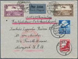 Zeppelinpost Europa: LUXEMBURG/LZ 129 HINDENBURG/2. NAF 1936, Dekorativer Brief Ab Dudelange über Tr - Andere-Europa