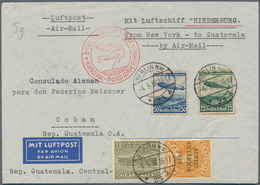 Zeppelinpost Übersee: 1936, 1. Nordamerikafahrt 1936, Brief Ab Berlin 4.5. Nach Guatemala Mit Beiden - Zeppelins