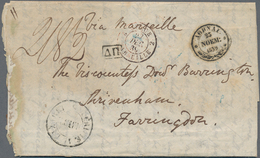 Disinfection Mail: 1839, Greece, Entire Letter From Athens, 23.NOEM 1839, To Farringdon In Great Bri - Autres & Non Classés