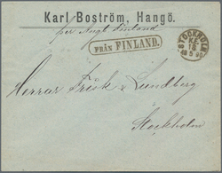 Schiffspost Alle Welt: 1899, "FRAN FINLAND." Frame Handstamp On Letter From Hangö/Finland With Handw - Altri & Non Classificati