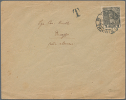 Albanien - Portomarken: 1914, Austria, 1 H Black Definitive 'jubilee', Single Franking On Underpaid - Albanien