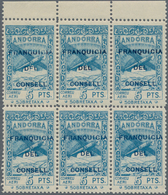 Andorra - Spanische Post: 1932, Not Issued Airmail Set Of 12 With Opt. 'FRANQUICIA DEL CONSELL' In B - Sonstige & Ohne Zuordnung