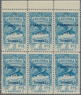 Andorra - Spanische Post: 1932, Not Issued Airmail Set Of 12 With Opt. 'FRANQUICIA DEL CONSELL' In B - Altri & Non Classificati