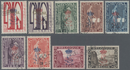 Belgien: 1929. Laying Of The Foundation Stone Of The Abbey Orvey, 5+5c - 10 F + 10F, Complete Set Of - Sonstige & Ohne Zuordnung