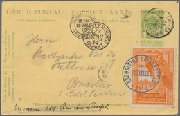 Belgien - Ganzsachen: 1910 Pictured Postal Stationery Card Of The World Exhibition In Bruxelles P 51 - Autres & Non Classés