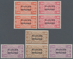 Belgien - Besonderheiten: PARCEL POST 1935, Railway Parcel Stamps With Two-line Opt. ‚BAGAGES / REIS - Autres & Non Classés