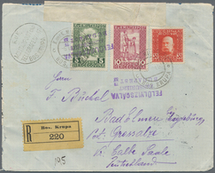 Bosnien Und Herzegowina: 1916, 5 H Grün U. 10 H Lilarot 'Invalidenhilfe', Zusammen Mit 30 H Orangero - Bosnien-Herzegowina