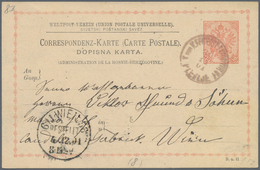 Bosnien Und Herzegowina - Ganzsachen: 1901, "K.und K.FELDPOST EXPOSITUR N1 PLEVLJE" Rare Circle Canc - Bosnien-Herzegowina