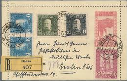 Bosnien Und Herzegowina - Ganzsachen: 1916, Card Letter 10 H Waterfalls With Additional Franking Sen - Bosnien-Herzegowina