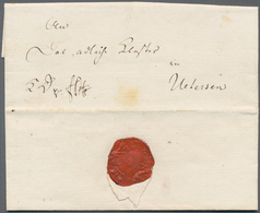 Dänemark - Vorphilatelie: 1815, Folded Letter From Altona To Uetersen, Dated Inside 'Altona 29ter Ju - ...-1851 Vorphilatelie