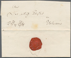 Dänemark - Vorphilatelie: 1815, Folded Letter From Altona To Uetersen, Dated Inside 'Altona 29ter Ju - ...-1851 Prephilately