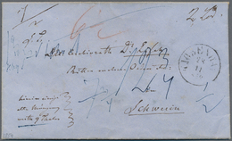 Dänemark: 1859, „KJOBENHAVN 28.11“ Cds On RARE MONEY LETTER „Hiermit Einige Alte Münzen Werth 9 Thal - Neufs