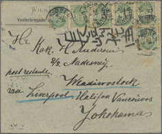 Dänemark: 1897 Destination JAPAN: Cover From Copenhagen To Yokohama Via London And Liverpool, Franke - Neufs