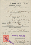 Dänemark: 1919, 10 Öre Red With Violet One-liner Cancel "Svendborg Postkontor" On Form "Postbevis" - Neufs