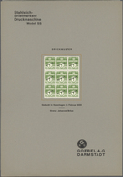 Dänemark: 1933 Printing PROOF Of 1øre Definitive In Light Green (instead Of Greenish Black As Issued - Neufs