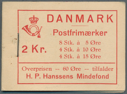 Dänemark - Markenheftchen: 1937, Stamp Booklet 'Dybbøl Mill' 2kr. Black On Creme (8 X 5öre, 4 X 10ör - Carnets