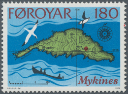 Dänemark - Färöer: 1978 'Mykines' 180 øre Showing Variety "COLOUR RED (Bygdin Marking And Beak) SHIF - Färöer Inseln