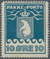 Dänemark - Grönländisches Handelskontor: 1918 10 øre Deep Blue From 1st Printing On Thick Card Paper - Sonstige & Ohne Zuordnung