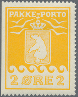 Dänemark - Grönland: 1915, 2 Ore Yellow, Imperforated At Left, Mint Hinged. Michel 300 € For Perfora - Briefe U. Dokumente