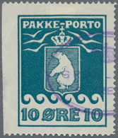 Dänemark - Grönland: 1915, 10 Ore, 3rd Printing, Imperforated At Left. Violet Cancelled "GRØNLANDS S - Briefe U. Dokumente