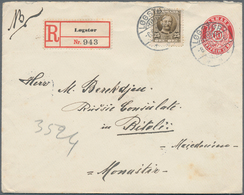 Dänemark - Ganzsachen: 1913 Destination BITOLA (Monastir, Serbia, Macedonia): Postal Stationery Enve - Ganzsachen