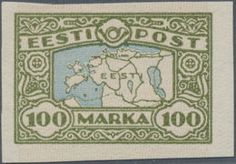 Estland: 1923. Map Of Estonia 100 M, Mint, NH. (G2) - Estland