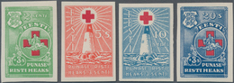 Estland: 1931, Red Cross, Proof For Complete Complete Set Mnh. 2 And 20 S. Show Little Gum Toning. E - Estonie