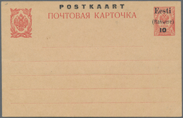 Estland - Lokalausgaben: Rakwere (Wesenberg): 1918, Unused "10 Kop." On Russian 3 Kop Stationery Car - Estonie