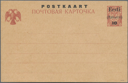 Estland - Lokalausgaben: Rakwere (Wesenberg): STATIONERIES: 1918, 10 On 5kop. Brown, Overprint Type - Estland